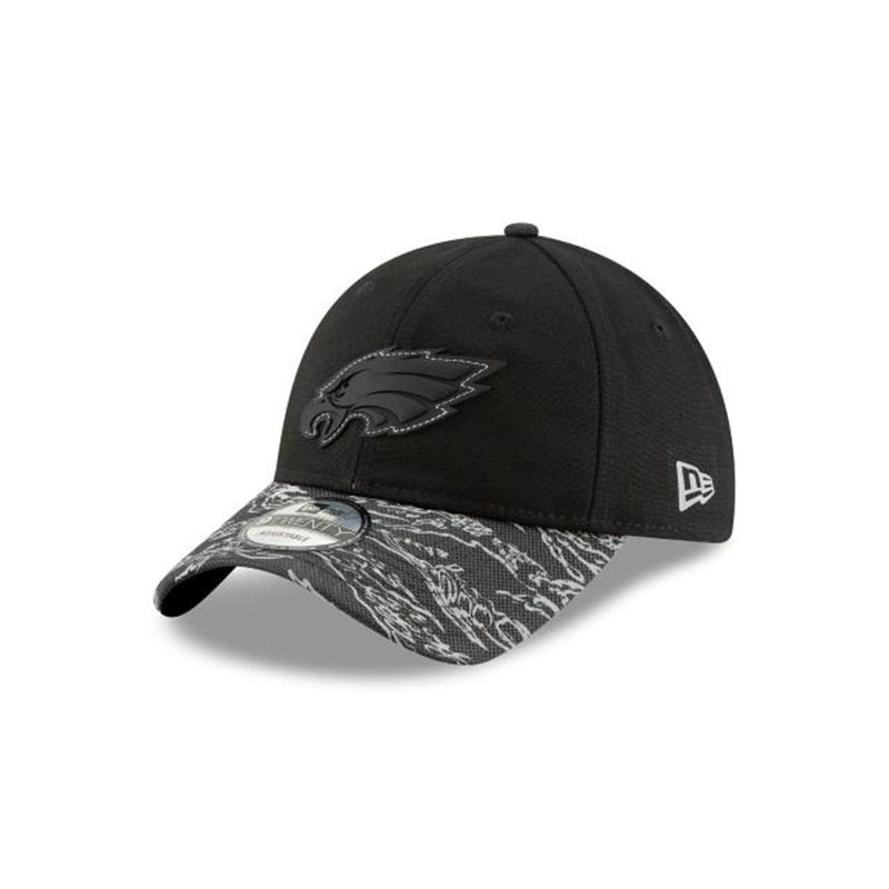 NFL Philadelphia Eagles Tiger Flect 9Twenty Adjustable (HNC5769) - Black New Era Caps